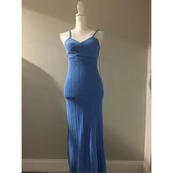 Anna Quan Blue Ribbed Sabina Dress size 2 (Au 6) NWT - Picture 4 of 7